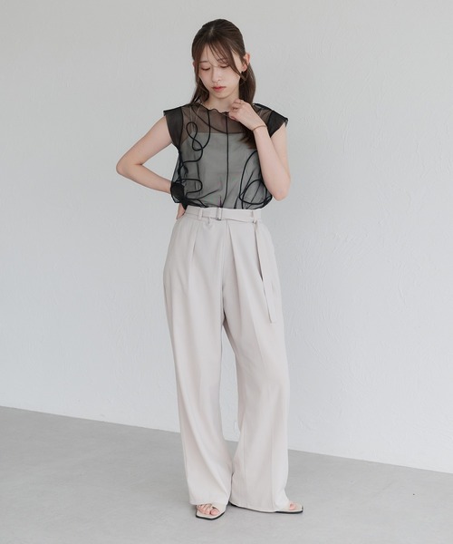 raffime（ラフィミー）の「アソートシアーノースリーブトップス（シャツ/ブラウス・レディース・ホワイト系その他/モカ/ミント/グリーン系その他/アイボリー/ブラウン系その他/ブラック・フリー）」の22枚目の写真