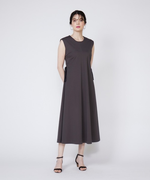 セール】【接触冷感】シャーリングカットワンピース（ドレス