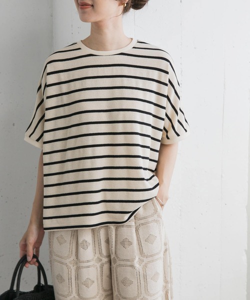 URBAN RESEARCH DOORS（アーバンリサーチドアーズ）の「ブークレボーダープルオーバー（Tシャツ/カットソー・レディース・ブルー系その他/ブラック系その他/ホワイト系その他・MEDIUM）」の8枚目の写真