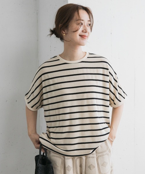 URBAN RESEARCH DOORS（アーバンリサーチドアーズ）の「ブークレボーダープルオーバー（Tシャツ/カットソー・レディース・ブルー系その他/ブラック系その他/ホワイト系その他・MEDIUM）」の11枚目の写真