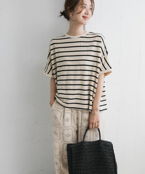 URBAN RESEARCH DOORS（アーバンリサーチドアーズ）の「ブークレボーダープルオーバー（Tシャツ/カットソー・レディース・ブルー系その他/ブラック系その他/ホワイト系その他・MEDIUM）」の12枚目の写真