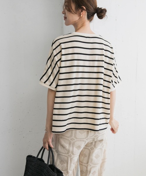 URBAN RESEARCH DOORS（アーバンリサーチドアーズ）の「ブークレボーダープルオーバー（Tシャツ/カットソー・レディース・ブルー系その他/ブラック系その他/ホワイト系その他・MEDIUM）」の13枚目の写真