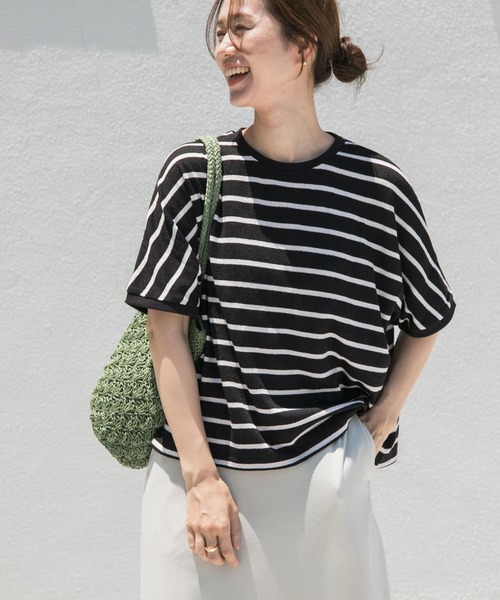 URBAN RESEARCH DOORS（アーバンリサーチドアーズ）の「ブークレボーダープルオーバー（Tシャツ/カットソー・レディース・ブルー系その他/ブラック系その他/ホワイト系その他・MEDIUM）」の16枚目の写真