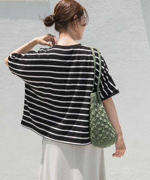 URBAN RESEARCH DOORS（アーバンリサーチドアーズ）の「ブークレボーダープルオーバー（Tシャツ/カットソー・レディース・ブルー系その他/ブラック系その他/ホワイト系その他・MEDIUM）」の19枚目の写真