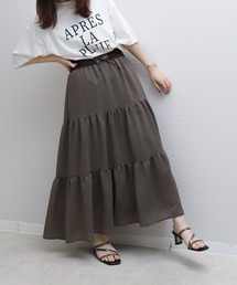libelle more | スラブベルト付きティアードスカート(スカート)