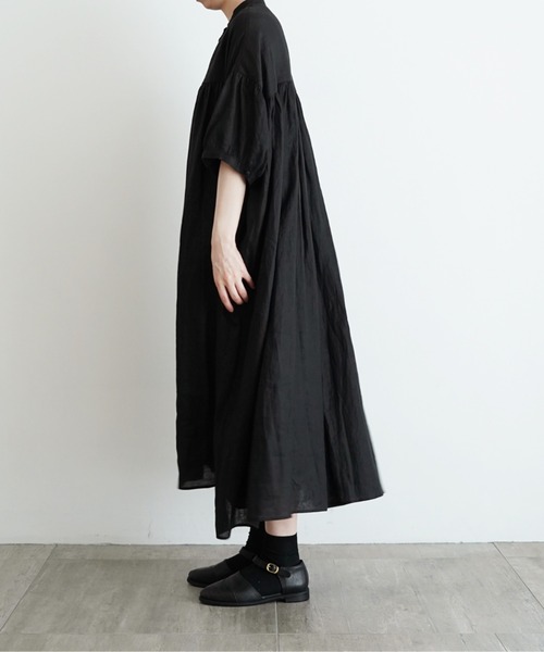 オオカミとフクロウ（オオカミとフクロウ）の「オオカミと野ばらの協奏曲“5分袖ワンピース”（ワンピース・レディース・ブラック/グレー・FREE）」の6枚目の写真