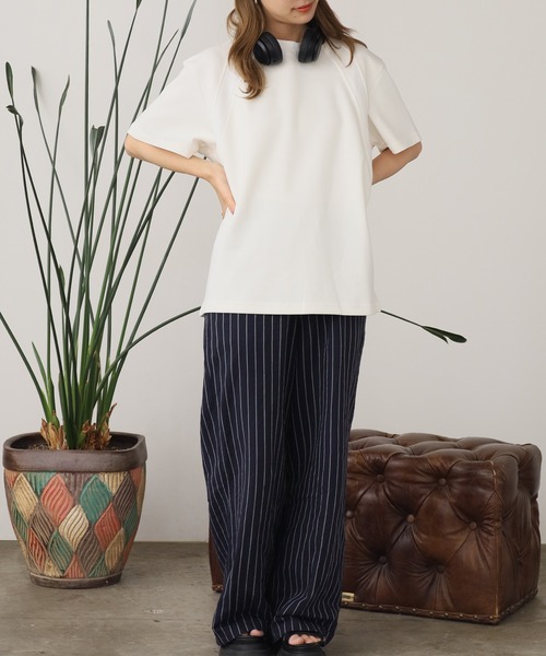 ROOPTOKYO(ループトウキョウ)の「クルーネック半袖スウェット メンズ 夏物 夏服(スウェット・メンズ・ホワイト/グレー/ブラック・L/M)」の7枚目の写真