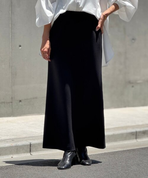 BEARDSLEY（ビアズリー）の「ダブルクロスタイトスカート（スカート・レディース・ブラック/グレー・FREE）」の3枚目の写真