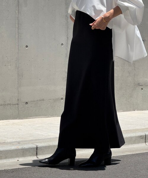 BEARDSLEY（ビアズリー）の「ダブルクロスタイトスカート（スカート・レディース・ブラック/グレー・FREE）」の4枚目の写真