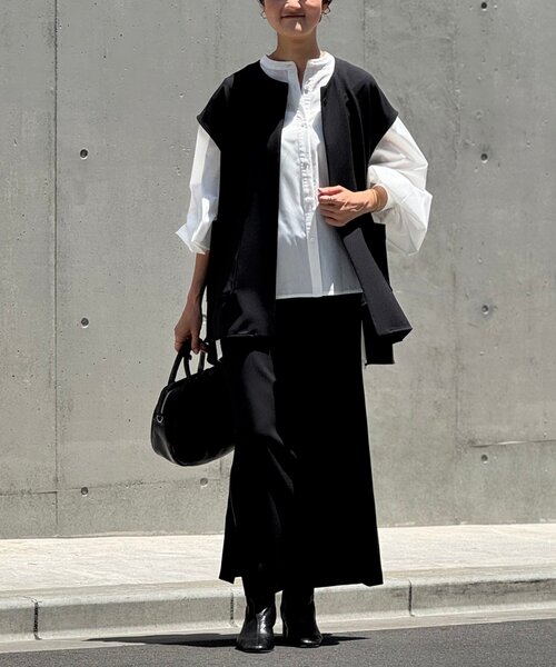 BEARDSLEY（ビアズリー）の「ダブルクロスタイトスカート（スカート・レディース・ブラック/グレー・FREE）」の8枚目の写真