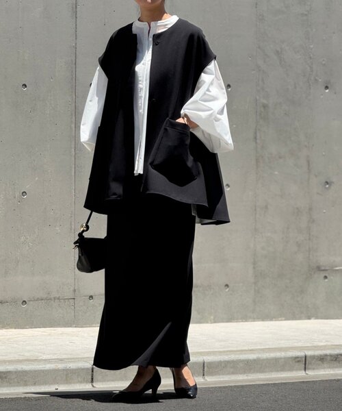 BEARDSLEY（ビアズリー）の「ダブルクロスタイトスカート（スカート・レディース・ブラック/グレー・FREE）」の10枚目の写真