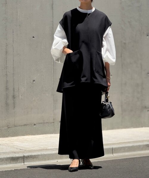 BEARDSLEY（ビアズリー）の「ダブルクロスタイトスカート（スカート・レディース・ブラック/グレー・FREE）」の11枚目の写真