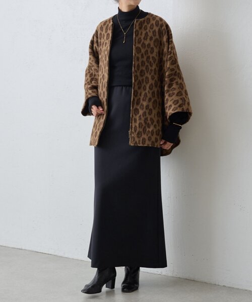 BEARDSLEY（ビアズリー）の「ダブルクロスタイトスカート（スカート・レディース・ブラック/グレー・FREE）」の18枚目の写真