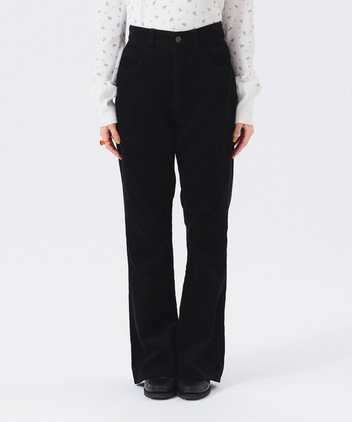 BEAMS BOY（ビームスボーイ）の「【2/5再値下げ】コード フレア パンツ（その他パンツ・レディース・ダークブラウン/ブラック・1/0/2）」の8枚目の写真