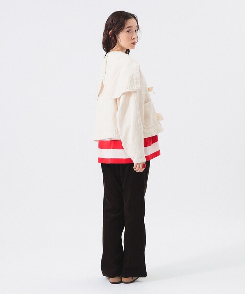 BEAMS BOY（ビームスボーイ）の「【2/5再値下げ】コード フレア パンツ（その他パンツ・レディース・ダークブラウン/ブラック・1/0/2）」の15枚目の写真