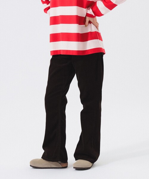 BEAMS BOY（ビームスボーイ）の「【2/5再値下げ】コード フレア パンツ（その他パンツ・レディース・ダークブラウン/ブラック・1/0/2）」の16枚目の写真