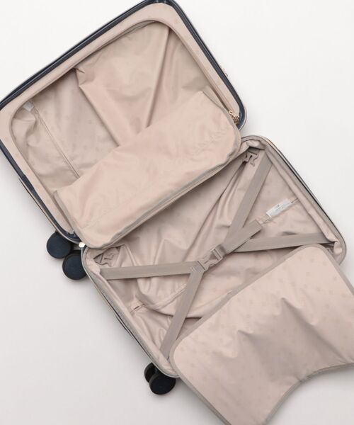 ROYAL PARTY(ロイヤルパーティー)の「【ROYAL PARTY/ロイヤルパーティー】 カップホルダー付き キャリーケース 33L(39L)(スーツケース/キャリーバッグ・レディース・オフホワイト/ブラック/ネイビー・FREE)」の9枚目の写真