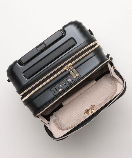 ROYAL PARTY(ロイヤルパーティー)の「【ROYAL PARTY/ロイヤルパーティー】 カップホルダー付き キャリーケース 33L(39L)(スーツケース/キャリーバッグ・レディース・オフホワイト/ブラック/ネイビー・FREE)」の4枚目の写真