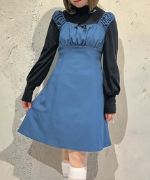 MILK ミルク　チェルシージャンパースカート　水色 MILK｜ミルクのジャンパースカート通販 - ZOZOTOWN