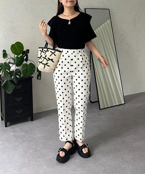 prose verse(プロズヴェール)の「襟付きフロントパールニット(ニット/セーター・レディース・ブラック系その他/ブラック系その他2/ブラック・MEDIUM)」の14枚目の写真