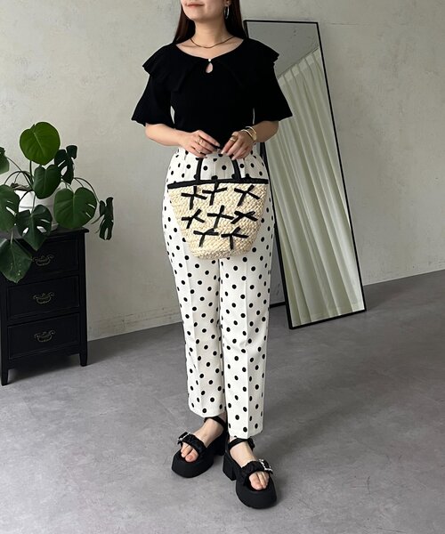 prose verse(プロズヴェール)の「襟付きフロントパールニット(ニット/セーター・レディース・ブラック系その他/ブラック系その他2/ブラック・MEDIUM)」の16枚目の写真