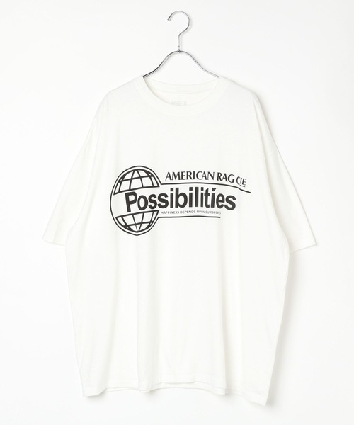 AMERICAN RAG CIE(アメリカンラグシー)の「【AMERICAN RAG CIE】GLOBE SST(ユニセックス)(Tシャツ/カットソー・メンズ・ホワイト・LARGE/MEDIUM)」の8枚目の写真