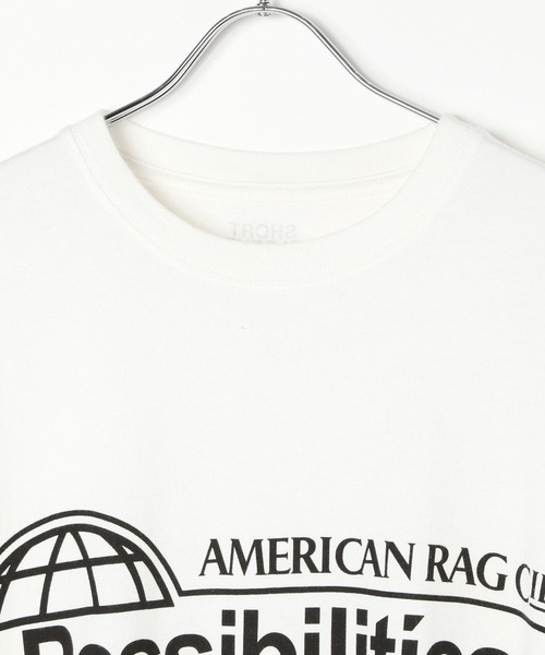 AMERICAN RAG CIE(アメリカンラグシー)の「【AMERICAN RAG CIE】GLOBE SST(ユニセックス)(Tシャツ/カットソー・メンズ・ホワイト・LARGE/MEDIUM)」の7枚目の写真