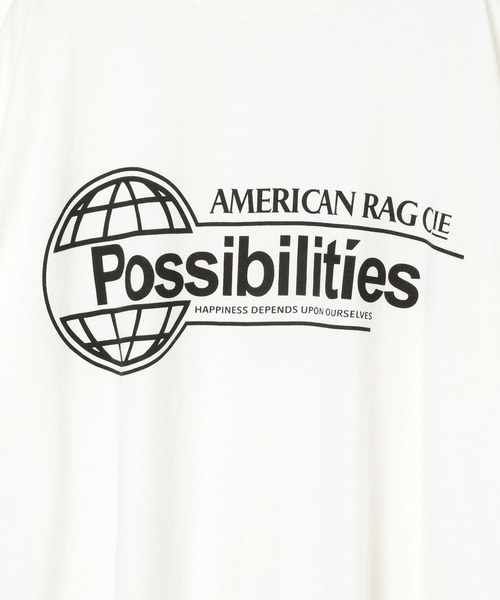 AMERICAN RAG CIE(アメリカンラグシー)の「【AMERICAN RAG CIE】GLOBE SST(ユニセックス)(Tシャツ/カットソー・メンズ・ホワイト・LARGE/MEDIUM)」の6枚目の写真