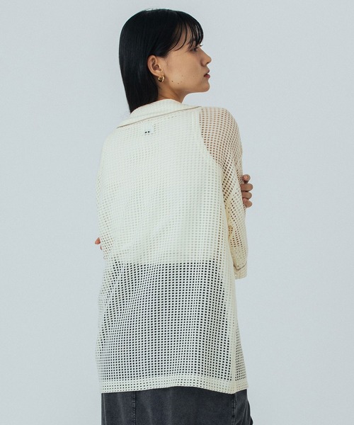 ROSE BUD(ローズバッド)の「BASEBALL S/S SHIRT(シャツ/ブラウス・レディース・オフホワイト/ネイビー・ONE SIZE)」の18枚目の写真