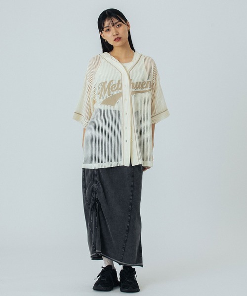 ROSE BUD(ローズバッド)の「BASEBALL S/S SHIRT(シャツ/ブラウス・レディース・オフホワイト/ネイビー・ONE SIZE)」の14枚目の写真
