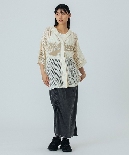 ROSE BUD(ローズバッド)の「BASEBALL S/S SHIRT(シャツ/ブラウス・レディース・オフホワイト/ネイビー・ONE SIZE)」の13枚目の写真