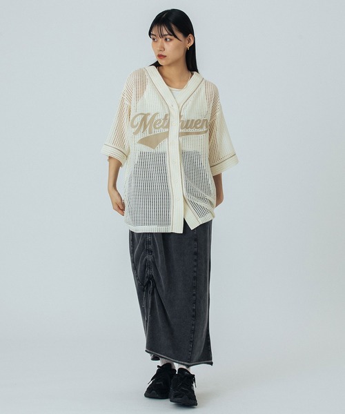 ROSE BUD(ローズバッド)の「BASEBALL S/S SHIRT(シャツ/ブラウス・レディース・オフホワイト/ネイビー・ONE SIZE)」の12枚目の写真
