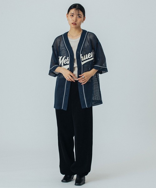 ROSE BUD(ローズバッド)の「BASEBALL S/S SHIRT(シャツ/ブラウス・レディース・オフホワイト/ネイビー・ONE SIZE)」の6枚目の写真