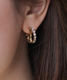 ANY SIS（エニィスィス）の「2連フープ イヤリング（イヤリング）」