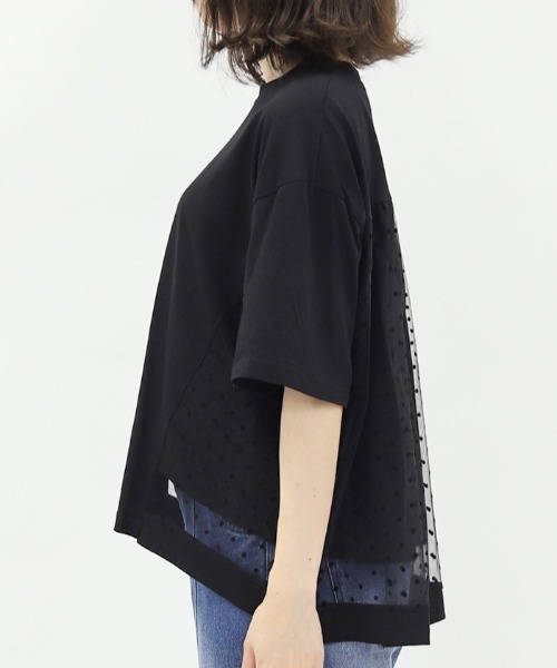ドットチュールプルオーバー（Tシャツ/カットソー）｜axes femme