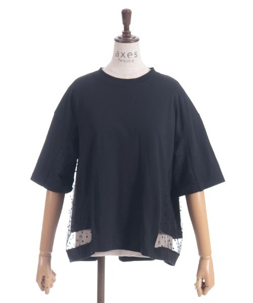 ドットチュールプルオーバー（Tシャツ/カットソー）｜axes femme