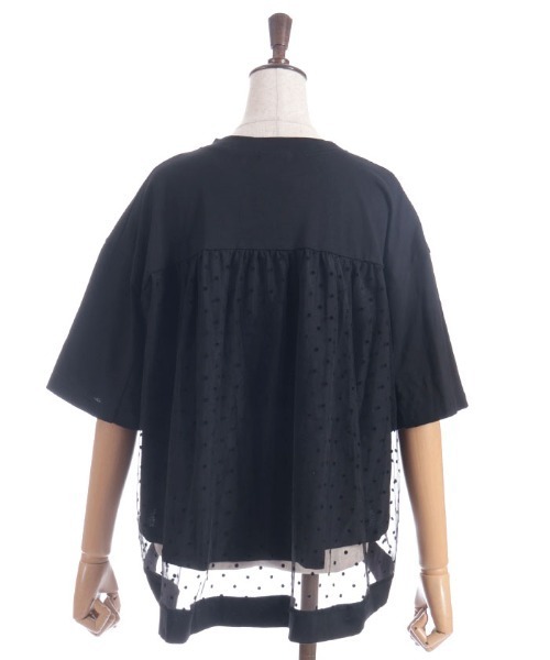 ドットチュールプルオーバー ドットチュールプルオーバー（Tシャツ/カットソー）｜axes femme