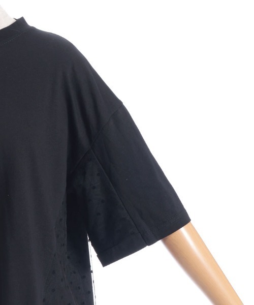 tシャツ 「洗える」ドットチュールプルオーバー レディース axes femme tシャツ ドットチュールプルオーバー レディース