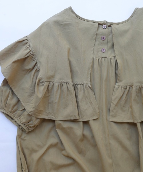 Crisp(クリスプ)の「フロントフリルパフロングワンピース(ワンピース・レディース・ブラック/カーキ・FREE)」の21枚目の写真