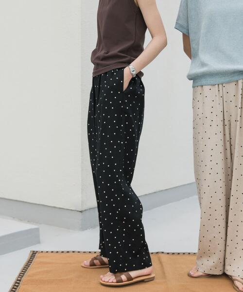 URBAN RESEARCH DOORS(アーバンリサーチドアーズ)の「リネンレーヨンドットイージーパンツ(その他パンツ・レディース・ナチュラル/ブラック・MEDIUM)」の22枚目の写真