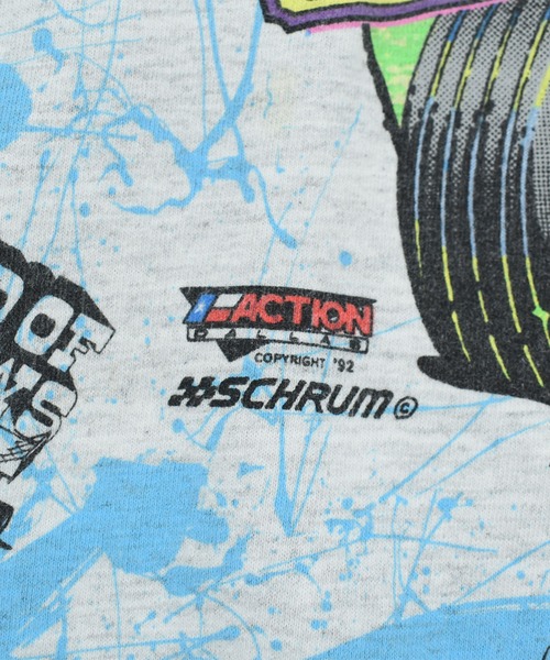 LABORATORY R（ラボラトリーアール）の「【USED】90’s ONITA “BADTTE BONE” AOP レーシング Tシャツ（Tシャツ/カットソー・メンズ・グレー・X-LARGE）」の4枚目の写真