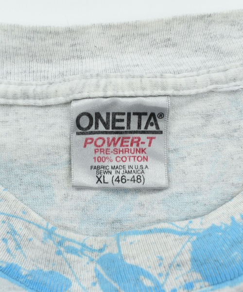 LABORATORY R（ラボラトリーアール）の「【USED】90’s ONITA “BADTTE BONE” AOP レーシング Tシャツ（Tシャツ/カットソー・メンズ・グレー・X-LARGE）」の6枚目の写真