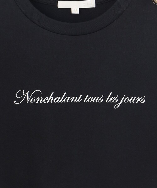 自由区(ジユウク)の「ループバック Tシャツ(Tシャツ/カットソー・レディース・アイボリー系/ネイビー系・38/40)」の8枚目の写真