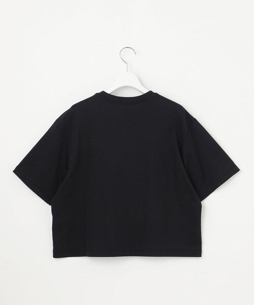 自由区(ジユウク)の「ループバック Tシャツ(Tシャツ/カットソー・レディース・アイボリー系/ネイビー系・38/40)」の4枚目の写真