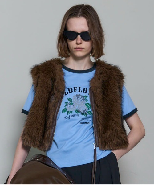 MAISON SPECIAL メゾンスペシャル　ベスト 25AW PRE-ORDER】Fur Vest/ファーベスト【MAISON SPECIAL/メゾン