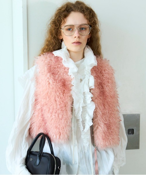MAISON SPECIAL メゾンスペシャル　ベスト 25AW PRE-ORDER】Fur Vest/ファーベスト【MAISON SPECIAL/メゾン