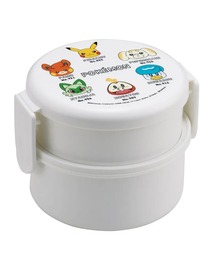PEANUTS（ピーナッツ）の「(SK)【PEANUTS & sanrio & パペットスンスン & モンチッチ & ポケモン & おぱんちゅうさぎ & カルビー】丸型 ランチボックス 2段 フォーク付き[500ml]（お弁当箱）」