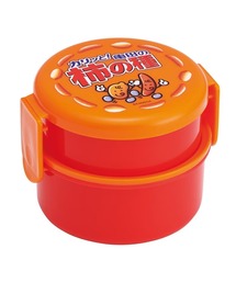 sanrio（サンリオ）の「(SK)【PEANUTS & sanrio & パペットスンスン & モンチッチ & ポケモン & おぱんちゅうさぎ & カルビー】丸型 ランチボックス 2段 フォーク付き[500ml]（お弁当箱）」