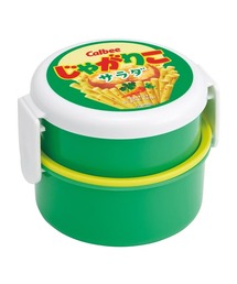 sanrio（サンリオ）の「(SK)【PEANUTS & sanrio & パペットスンスン & モンチッチ & ポケモン & おぱんちゅうさぎ & カルビー】丸型 ランチボックス 2段 フォーク付き[500ml]（お弁当箱）」