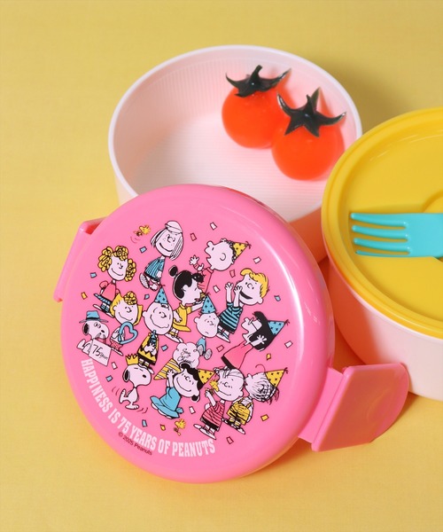 sanrio(�T�����I)��(SK)�yPEANUTS & sanrio & �p�y�b�g�X���X�� & �����`�b�` & �|�P���� & ���ς񂿂イ���� & �J���r�[�z�ی^ �����`�{�b�N�X 2�i �t�H�[�N�t��[500ml](���ٓ���)